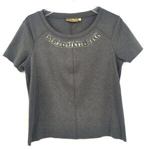 Princess Vera Wang Women's L Bling Shiny Blouse